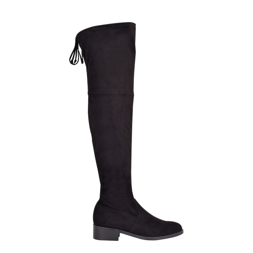 Knee high suede boots